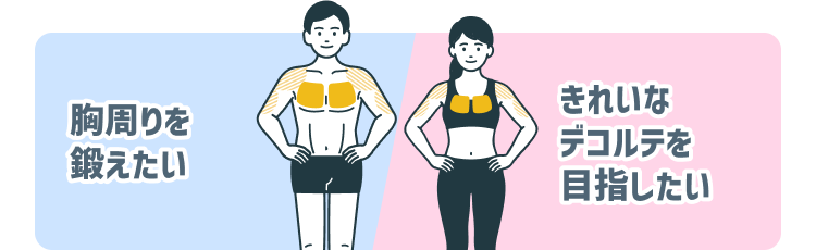 チェストプレスで目指せる姿